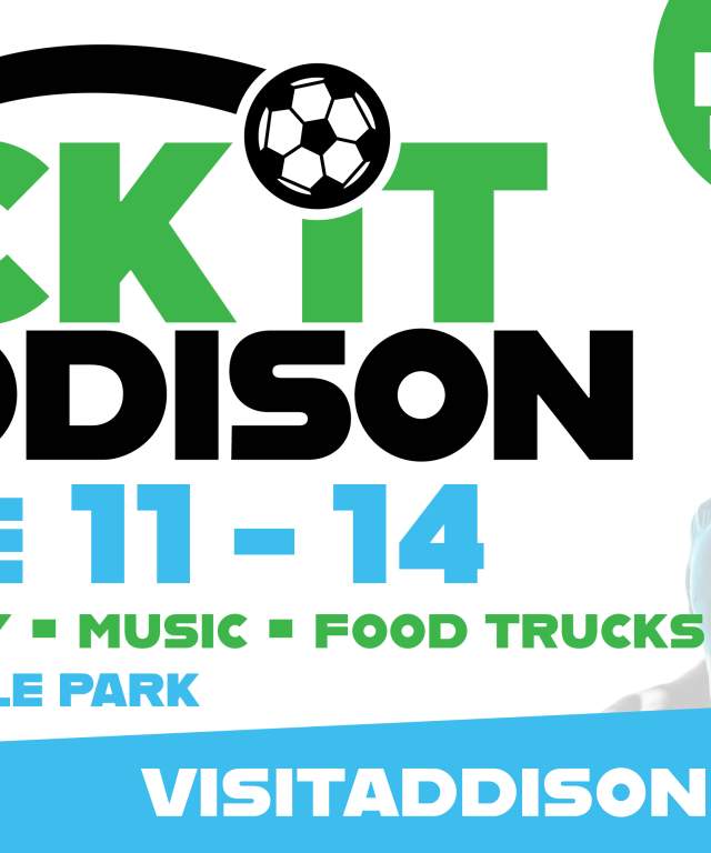 Kick It in Addison Banner