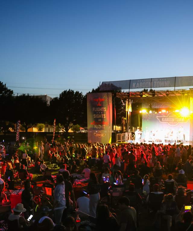 Stage at Night Kaboom Town