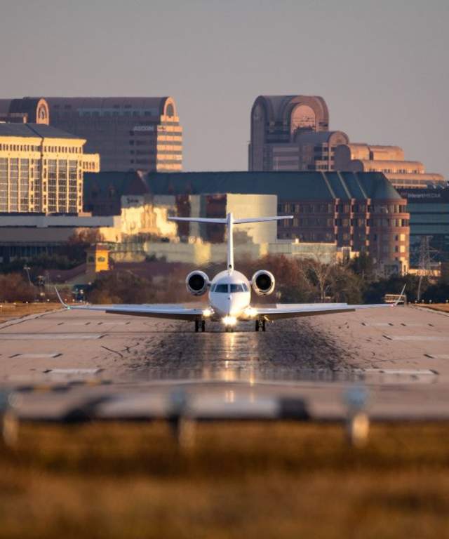 Addison Airport Plane Taking Off