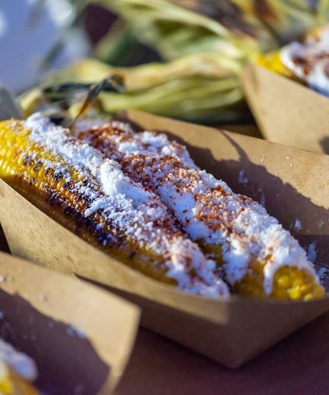 Roasted Corn on the Cob at Rockin' Taco Street Fest
