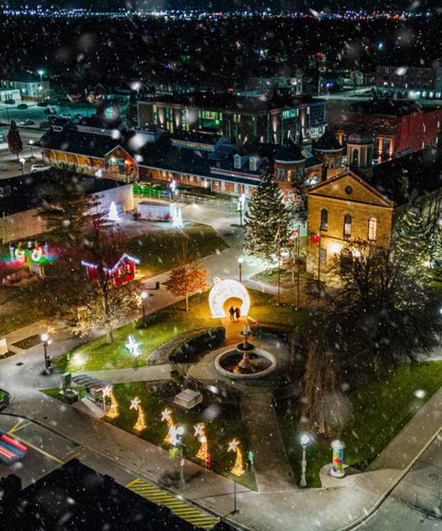 Oxford County at night