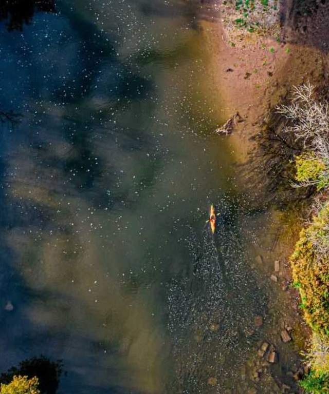 Kayak on a river