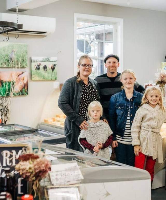 Family at a Farm Store