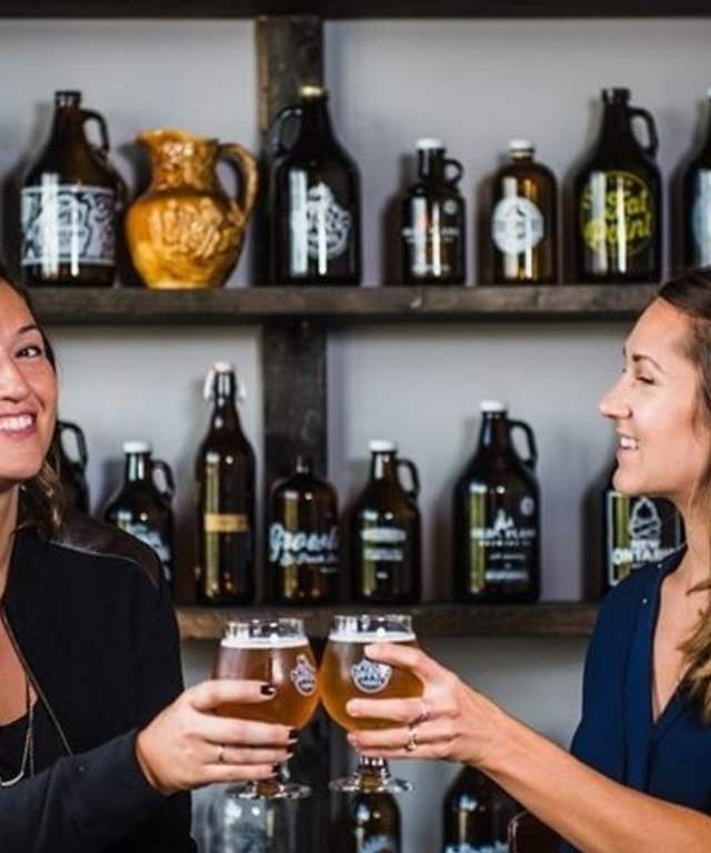 Cheering at Upper Thammes Brewery