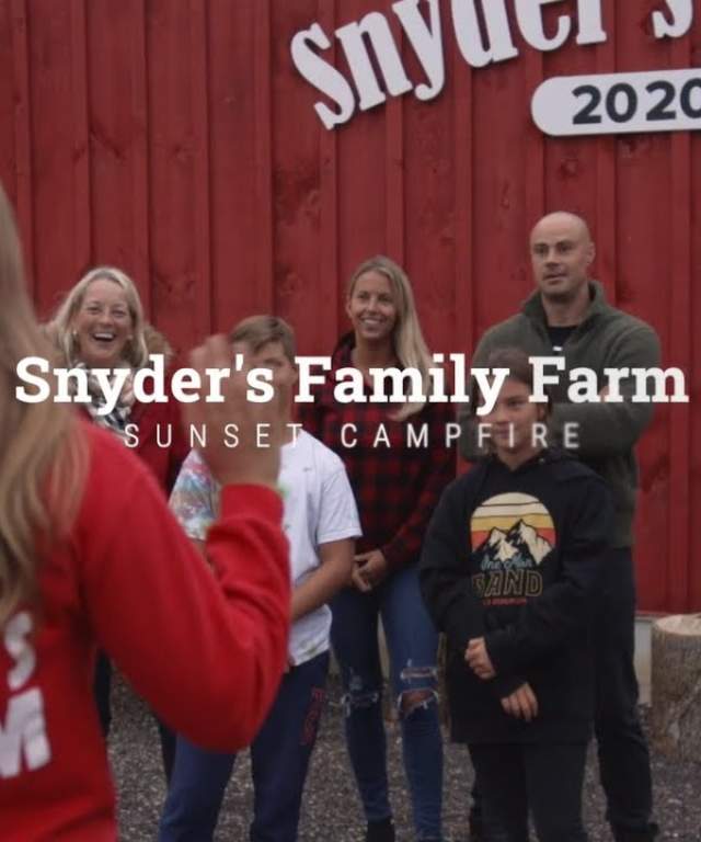 Snyder's Family Farm Sunset Campfire Experience