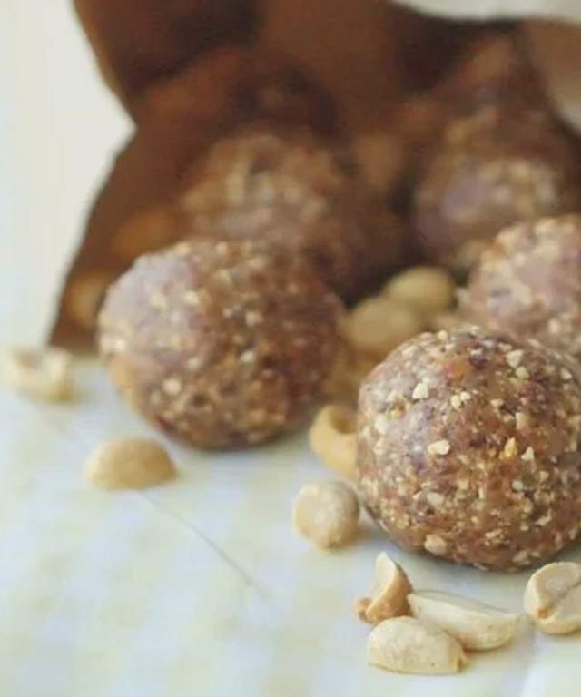 Peanut cherry balls