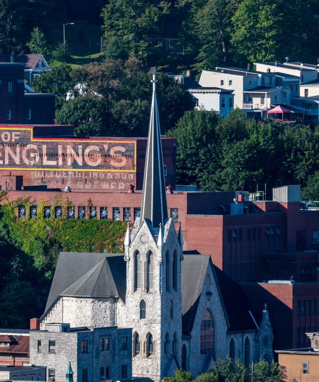 Pottsville with Yuengling Brewery
