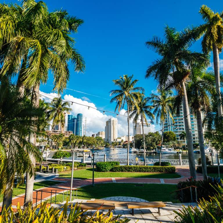 View from the Broward Center for Performing Arts in Fort Lauderdale