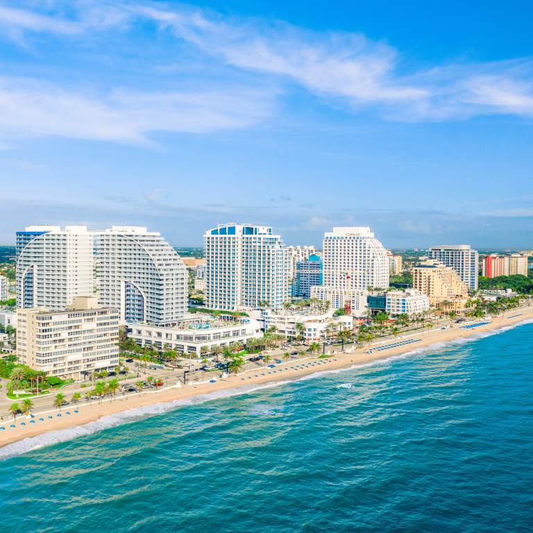 View Of W Hotel and Beach In Greater Fort Lauderdale