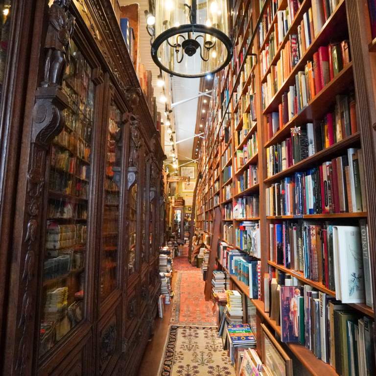 Bookshelves at the Old Florida Book Shop In Fort Lauderdale