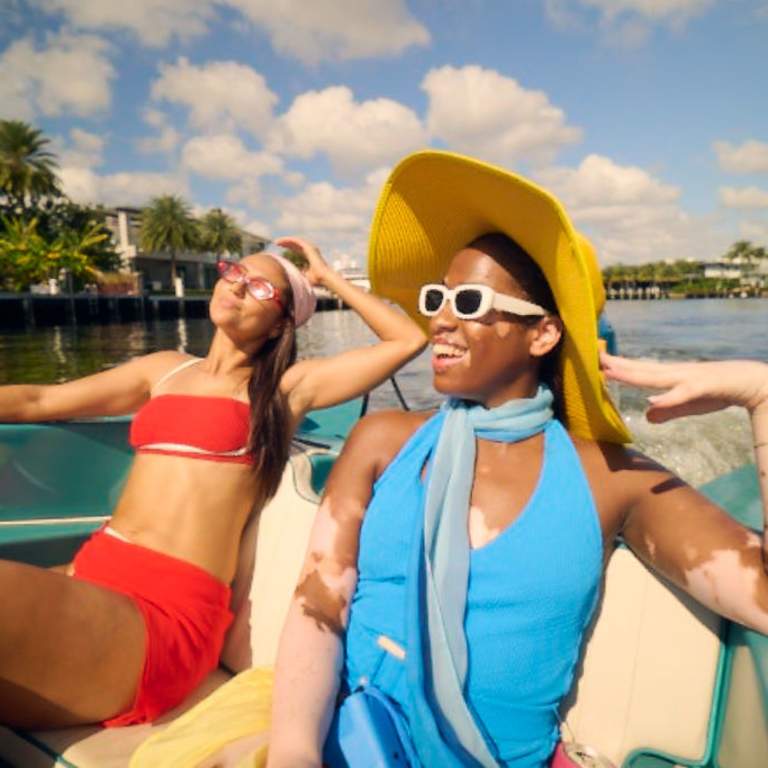 Two Women On Boat