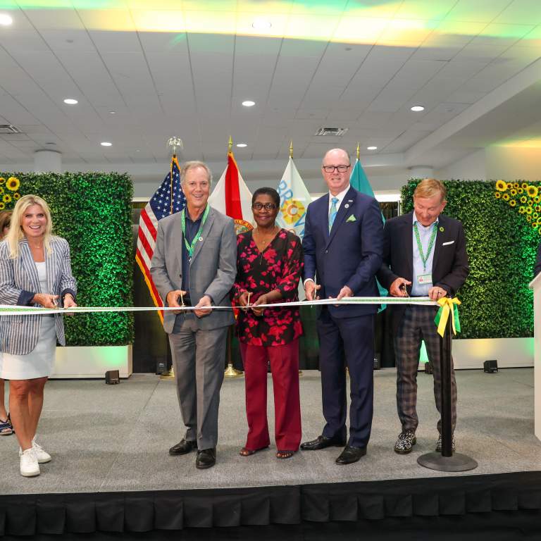 Sunflower Ribbon Cutting