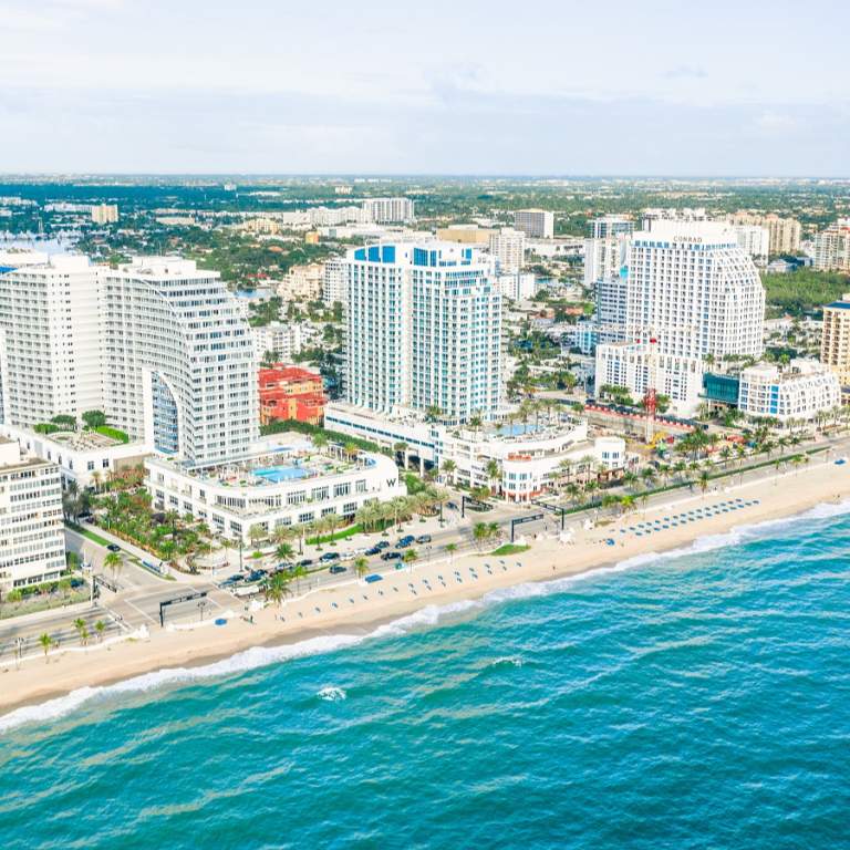 Aerial of Fort Lauderdale Beach