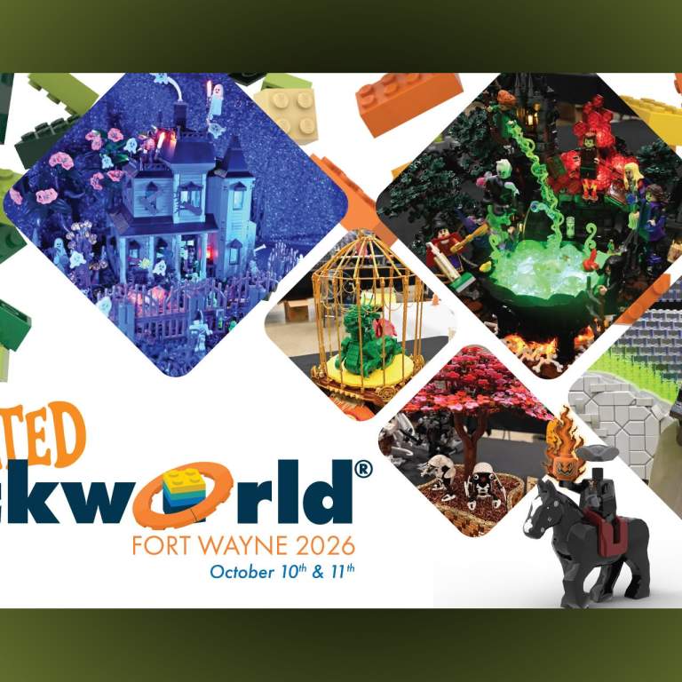 Event poster image for Haunted Brickworld in Fort Wayne. October 10-11, 2026.