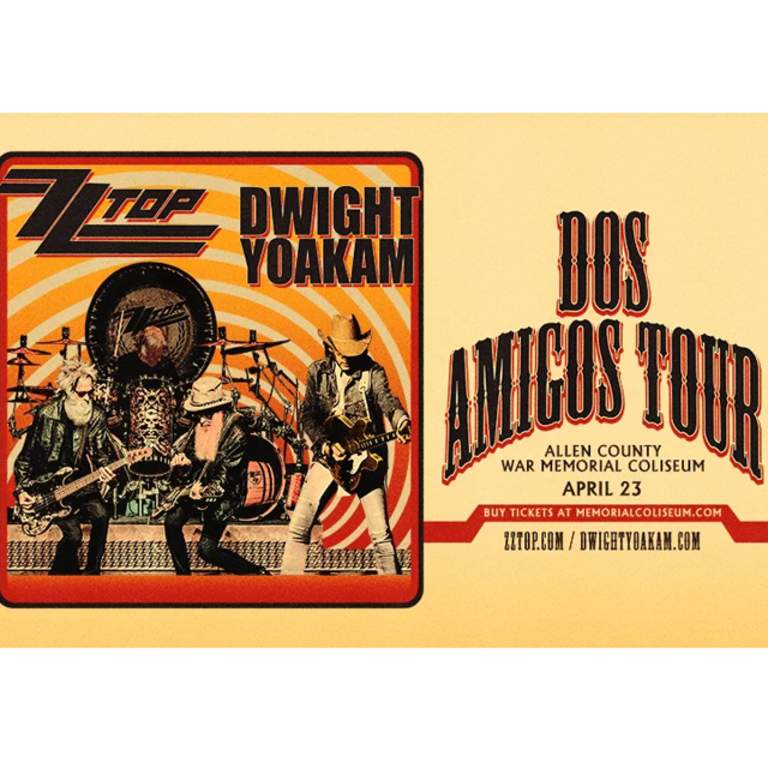 Promotional image for Dwight Yoakam & ZZ Top: Dos Amigos Tour