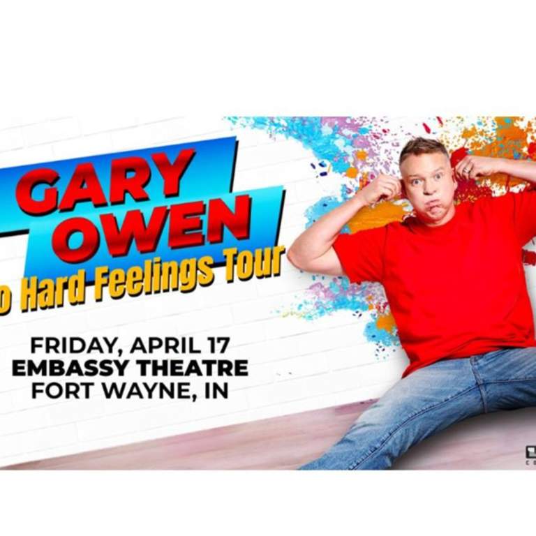 Gary Owen: No Hard Feelings Tour at the Embassy Theatre. 4/17/2026
