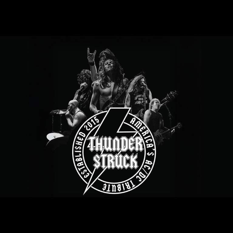 Promotional image for Thunderstruck: America's AC/DC Tribute. Coming to Fort Wayne 5/9/2026 at the Clyde Theatre.