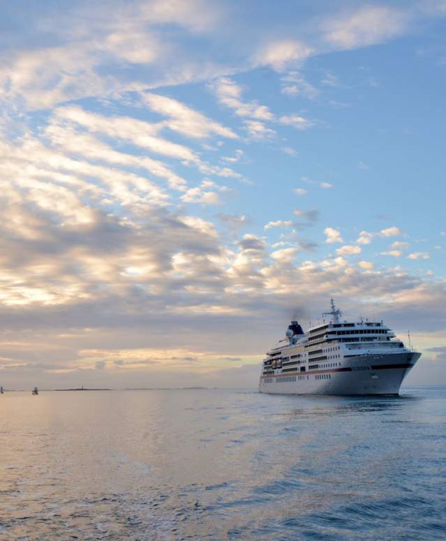 Cruise ship in Bluff