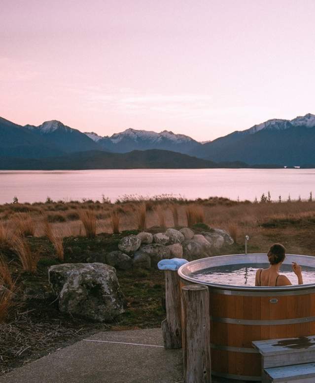 Hot Tub at Fiordland Lodge