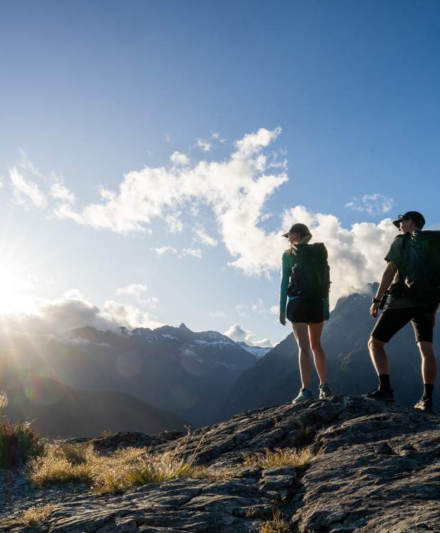 2 hikers on Key Summit