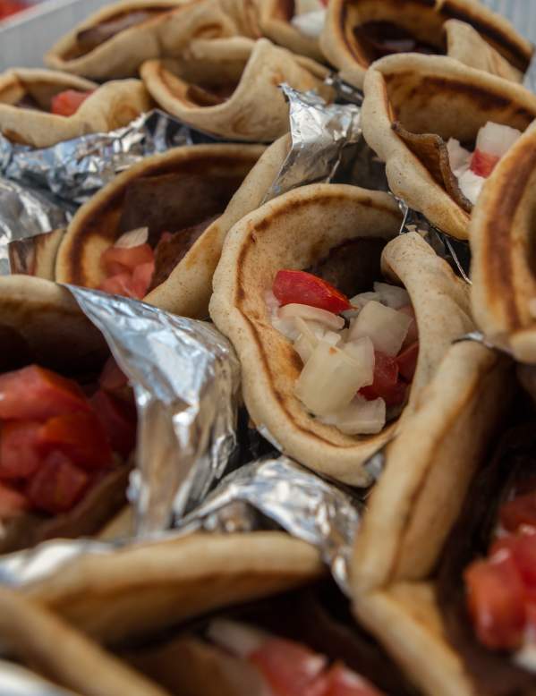 Gyros platter from Beaumont caterer