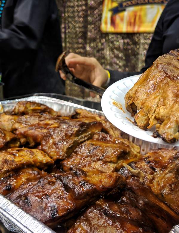 Texas Ribs from a Beaumont BBQ restaurant