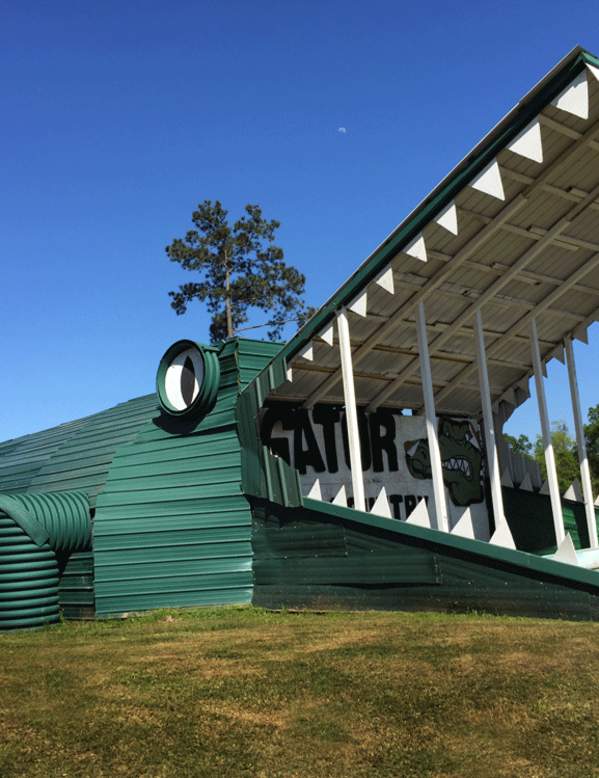 Big Beau Alligator, a roadside attraction outside Beaumont, TX