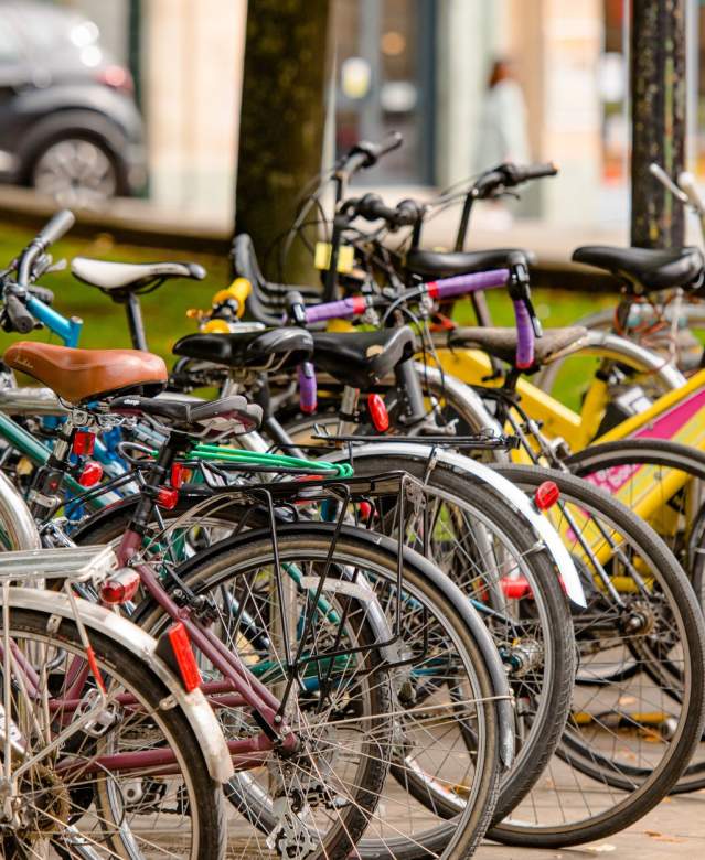 Bicycles in Bristol City Centre - Credit Bristol BID