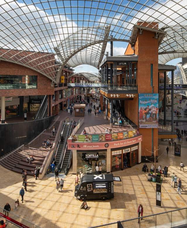 A view of Cabot Circus during the day - Credit Giles Rocholl
