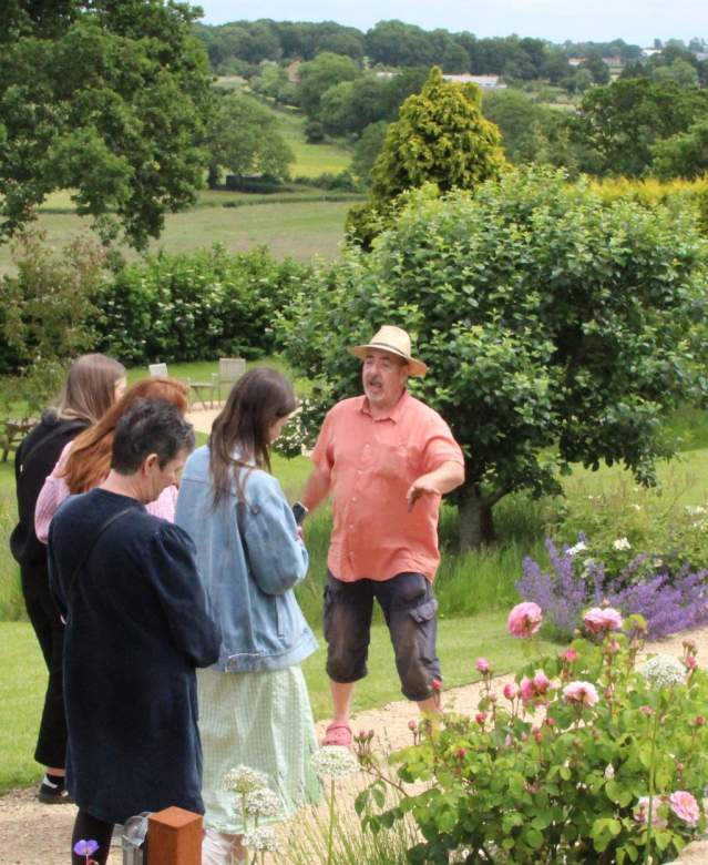People inthe garden at The Pony Chew Valley in North Somerset near Bristol - credit Visit West