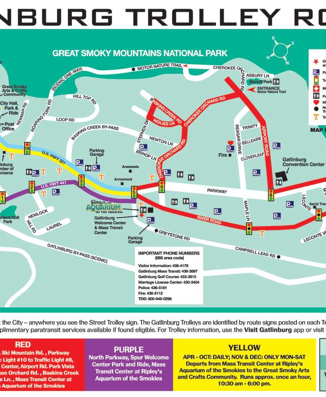 Gatlinburg Trolley  Maps, Fare & Route Information