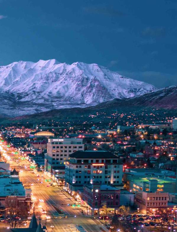 Downtown Provo at Night