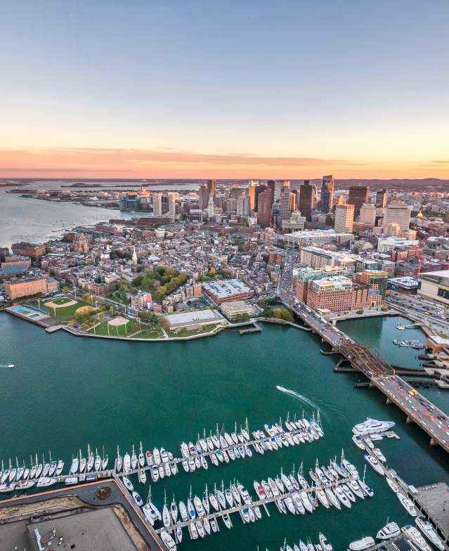 Photo of Boston Harbor at Sunset