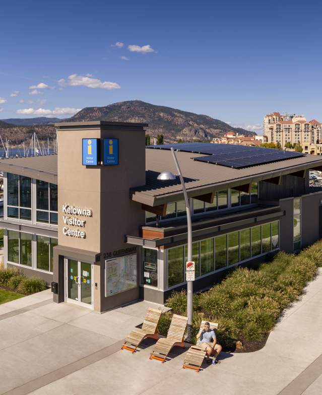 Kelowna Visitor Centre Aerial Building 11