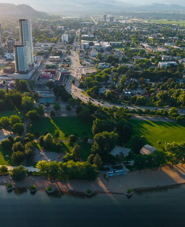 Downtown_Kelowna_During_Summer_Aerial_15_