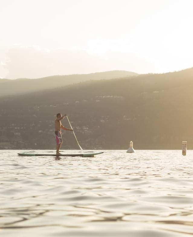 Paddle Boarding Okanagan Lake