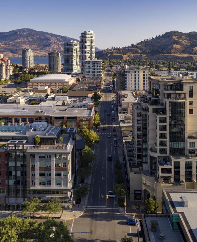 Downtown Ellis Street Aerial Fall