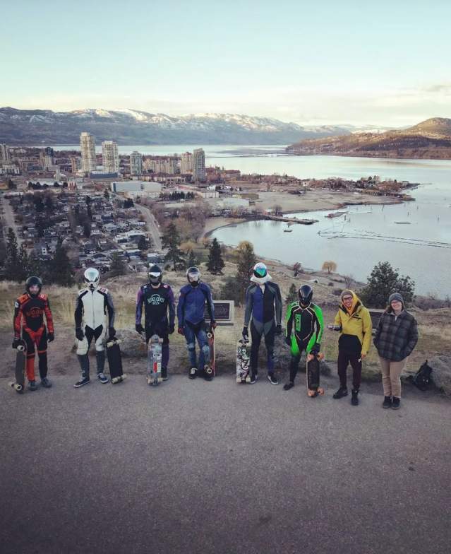 Knox Mountain Downhill Longboard Riders