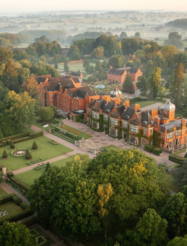 Hoar Cross Hall aerial shot