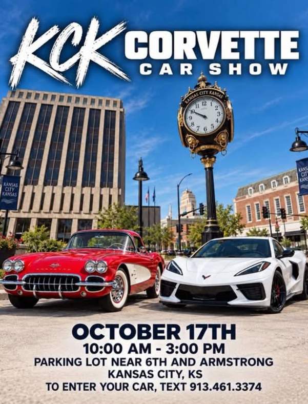 Downtown KCK Corvette Show in Kansas City, Kansas