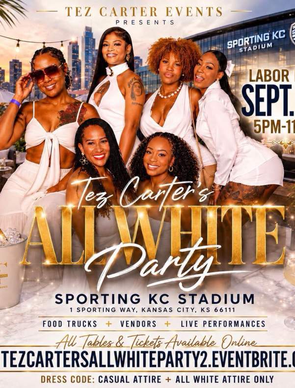 Tez Carter's ALL WHITE Party at Sporting KC