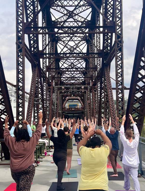 Yoga on the Bridge