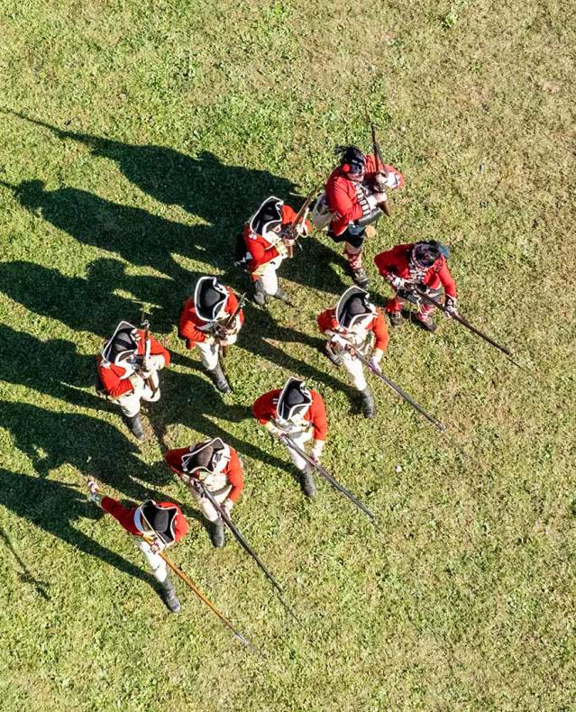 Revolutionary reenactment event at Rev Fest 2025