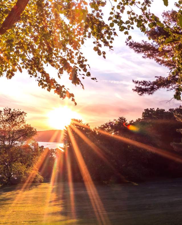 Summer Sunset on the Hudson River