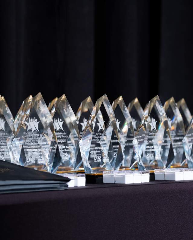 Awards from 2022 Excellence in Hospitality Awards Gala