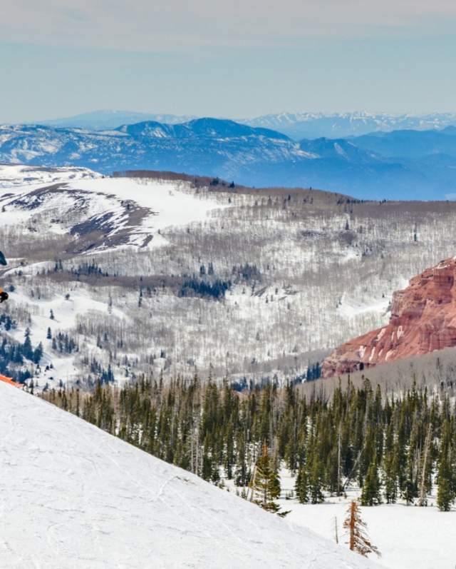 Skier at Brian Head Resort