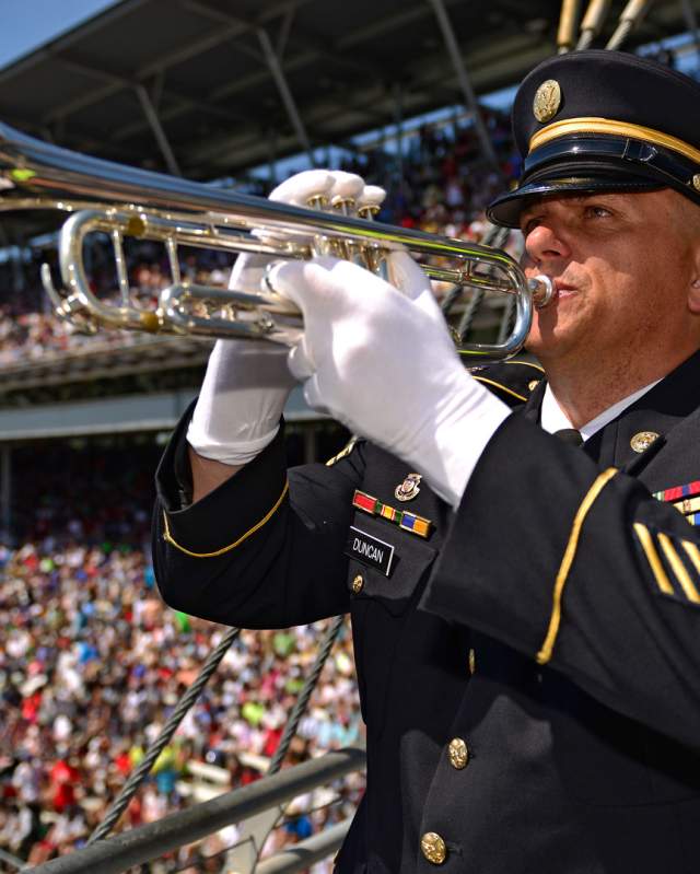 The Sound of Taps Bring Played on Memorial Day Weekend