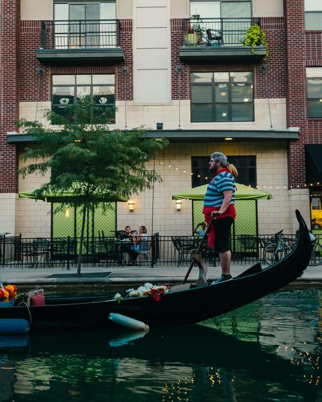 A romantic gondola ride on the scenic Central Canal