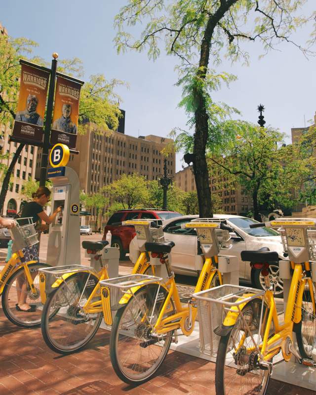 Pacers Bikeshare has convenient stations around the city for bike rentals
