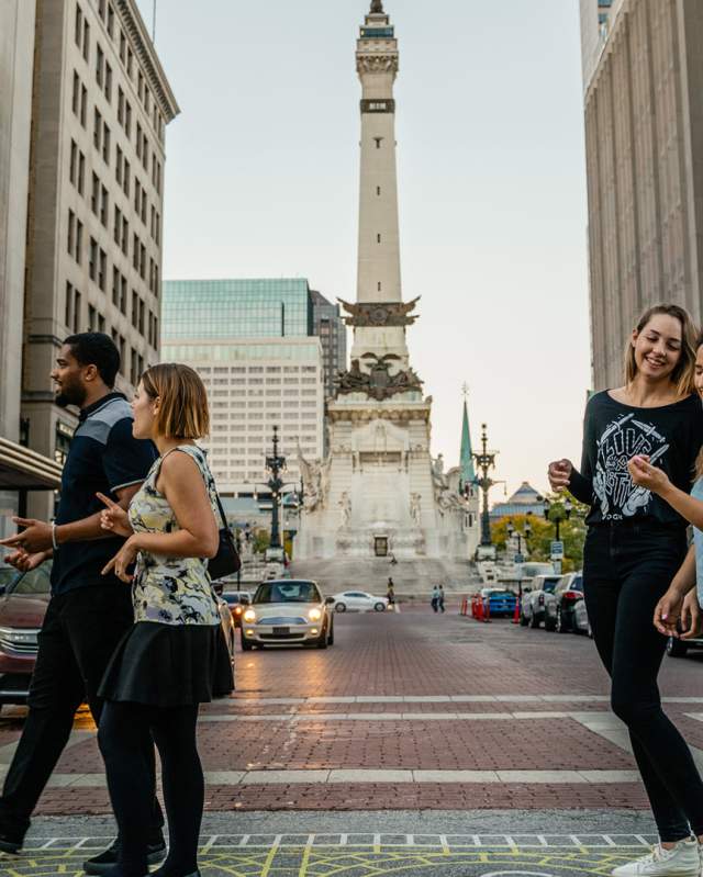 Monument Circle People